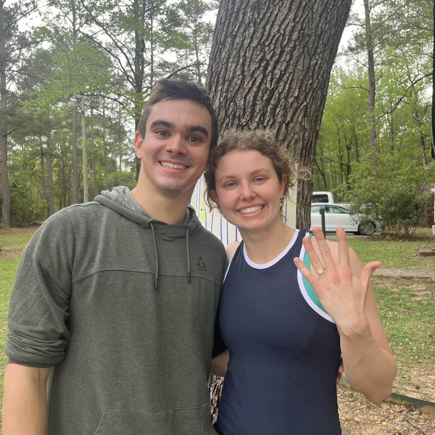 April 5, 2025!! The day Whit proposed to Abby and she said yes!