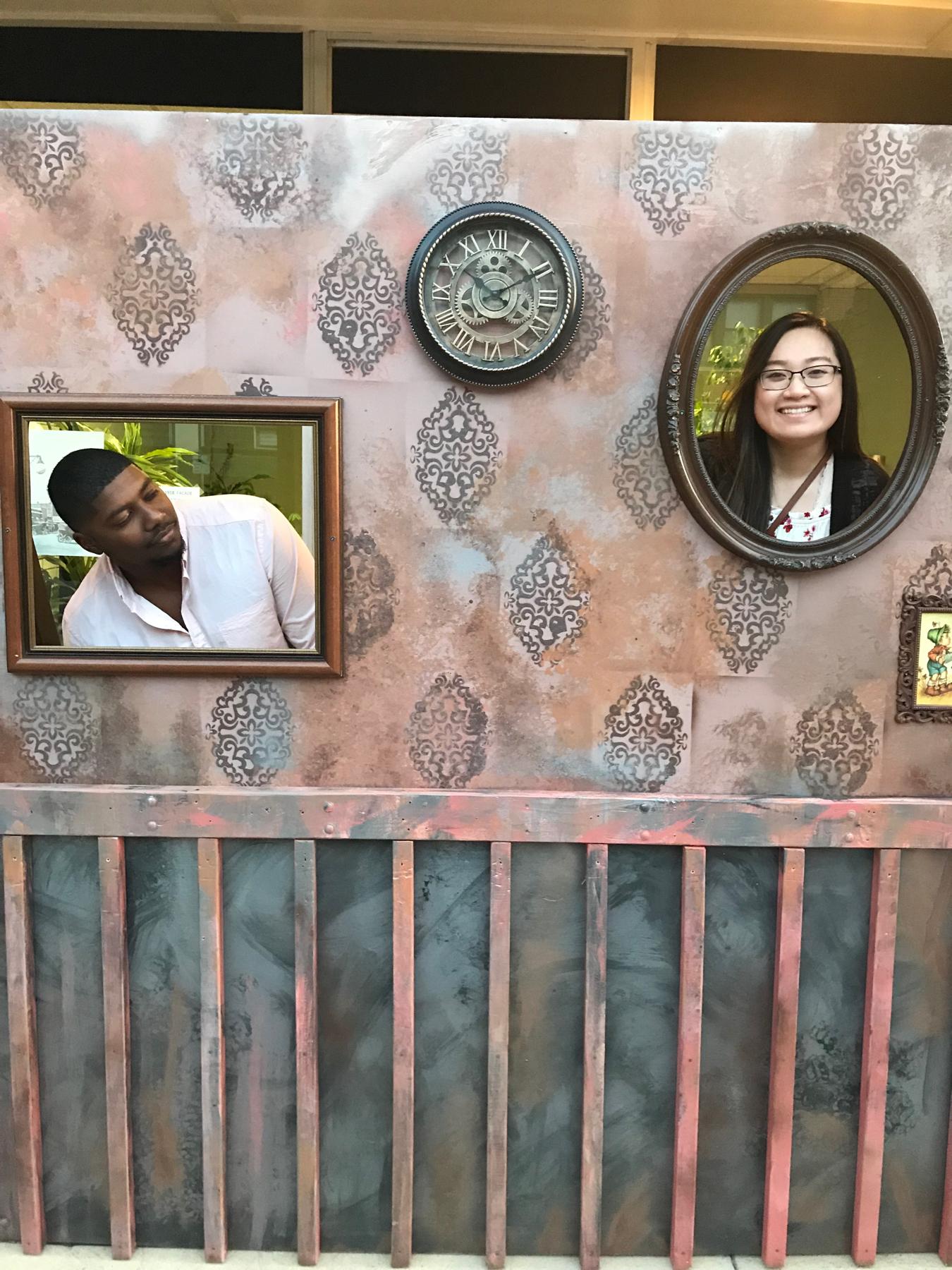 Capturing memories at Khalil's Senior Art Show in 2018. Finishing his Bachelor's Degree in Fine Arts & Graphic Design.
