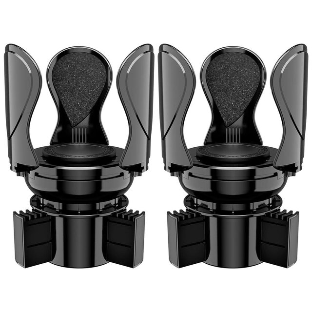 2Pack Car Cup Holder Expander, Cup Holder Extender Adapter with Expandable Arm and Adjustable Base, Compatible with Yeti Ramblers, Hydro Flasks，Stanley, Owala Most Coffee Mugs Bottles & Cups