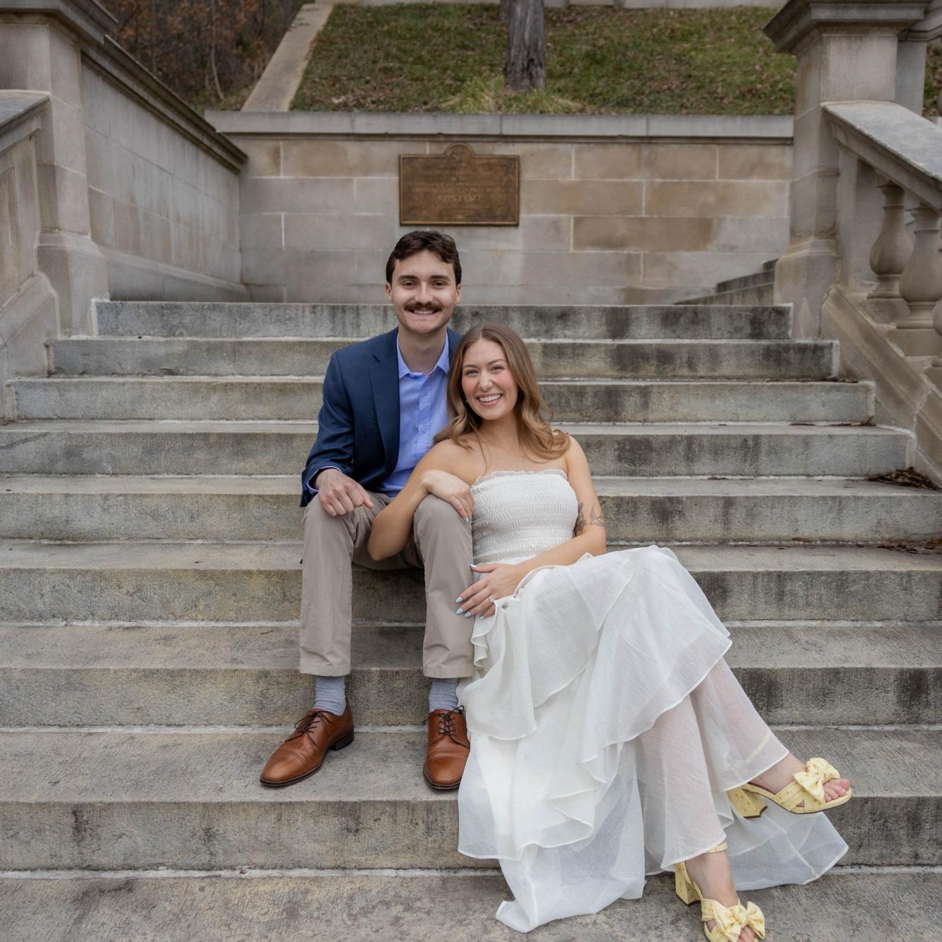 The most fun downtown engagement photos