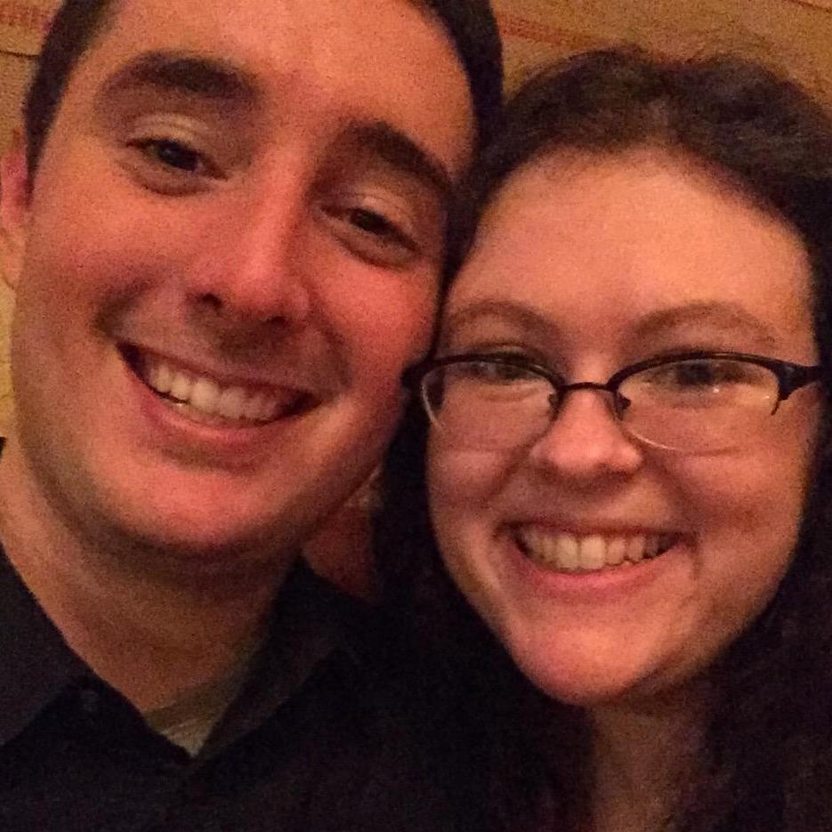 Our first Valentine's Day, February 2016