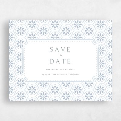 Blue Landscape Wedding Save the Date - Aeolus Landscape