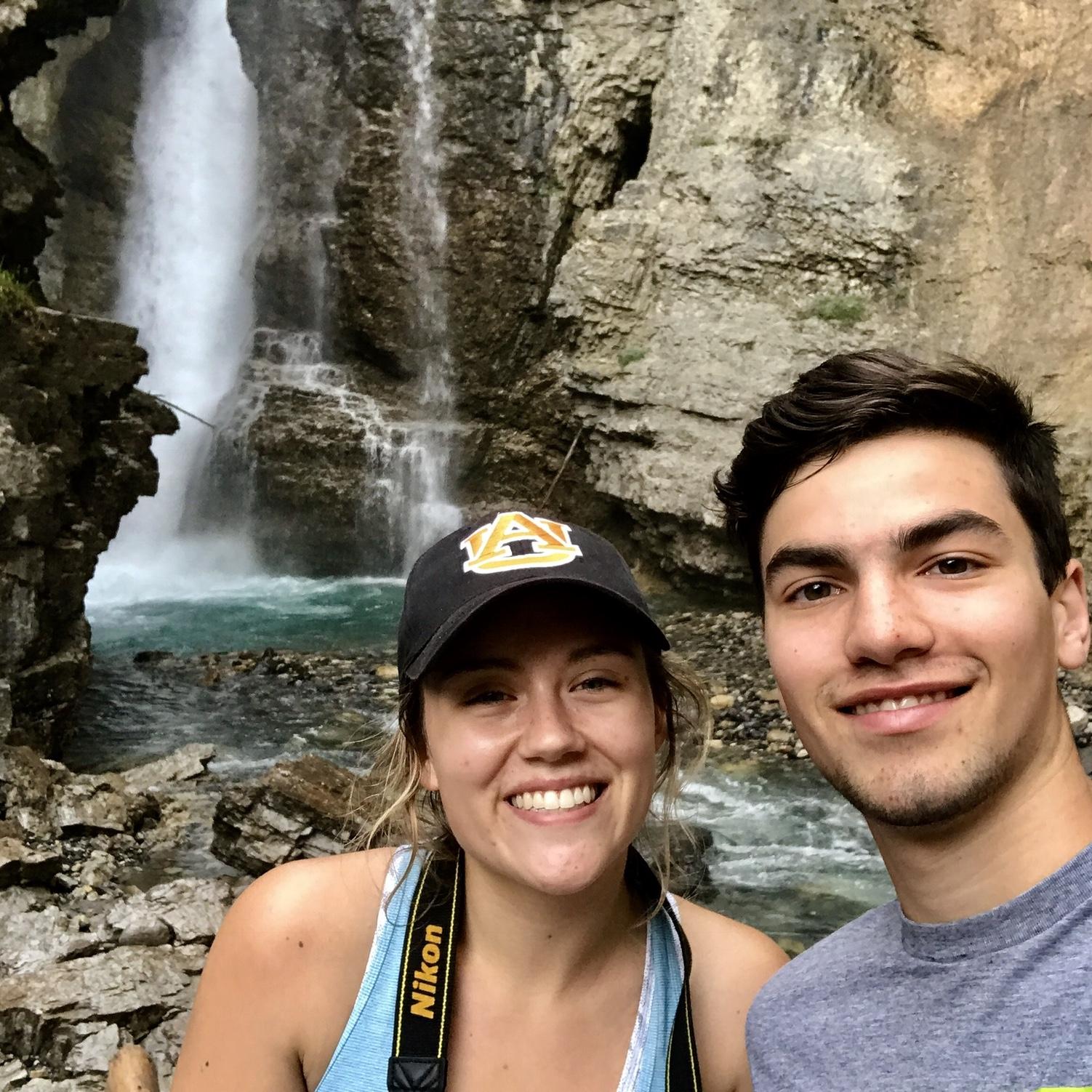 Our first trip together. Johnston Canyon in 2018.