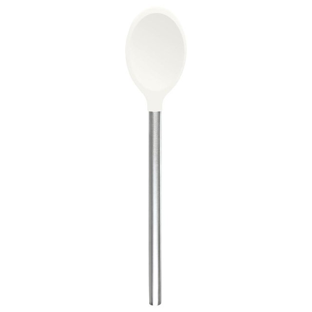 Tovolo Silicone Mixing Spoon With Stainless Steel Handle, Scratch-Resistant & Heat-Resistant Stirring Spoons, Kitchen Utensil Safe for Nonstick Cookware & Cast Iron Skillets