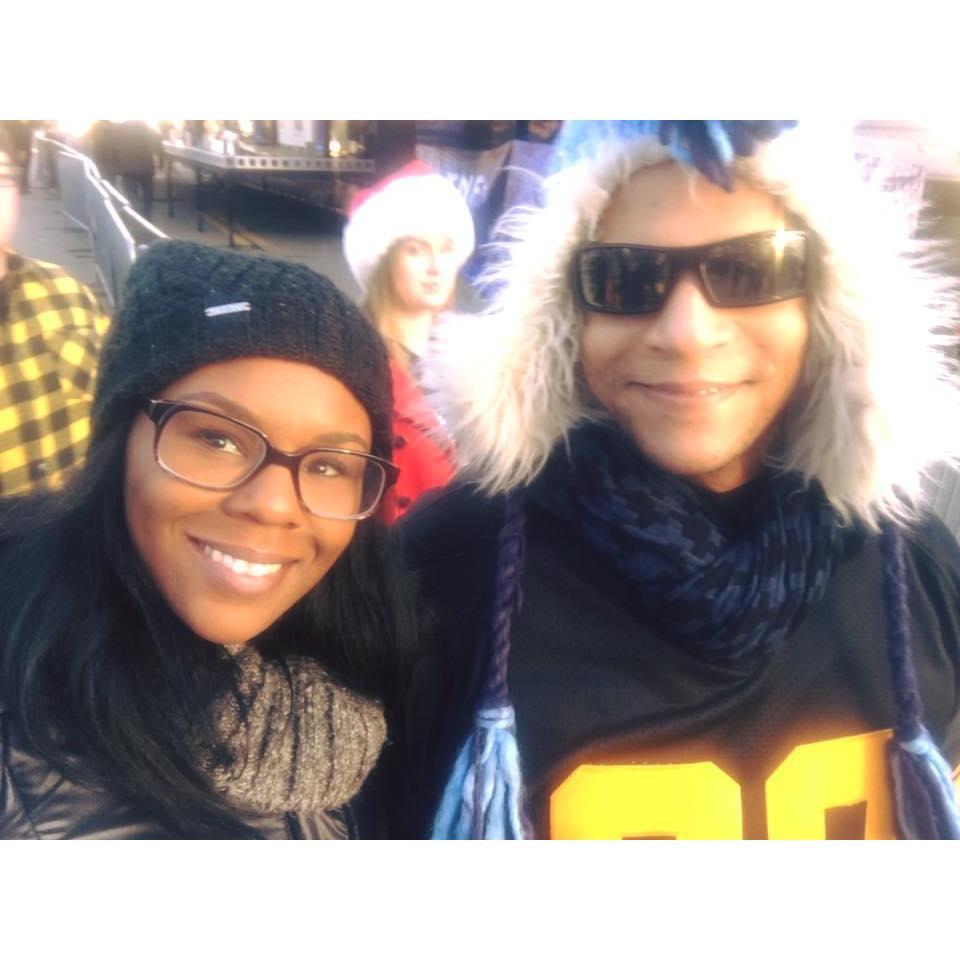 The first time Chris took Amber to a Steeler's game- On Christmas day 2016