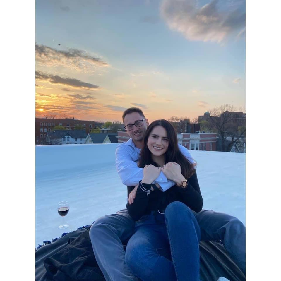 Two months into our relationship when we already knew we were forever!
