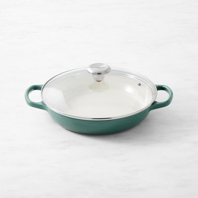 Le Creuset Signature Enameled Cast Iron Braiser with Glass Lid, 2 1/4-Qt., Artichaut