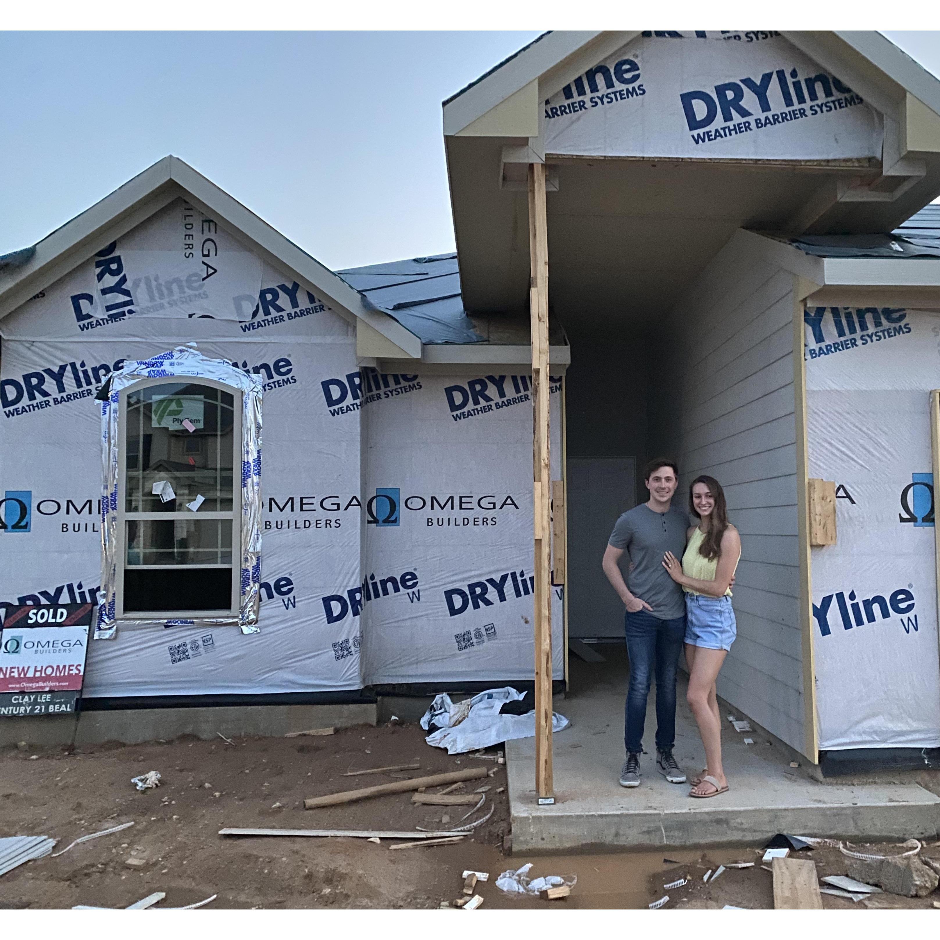 Our first photo at our house