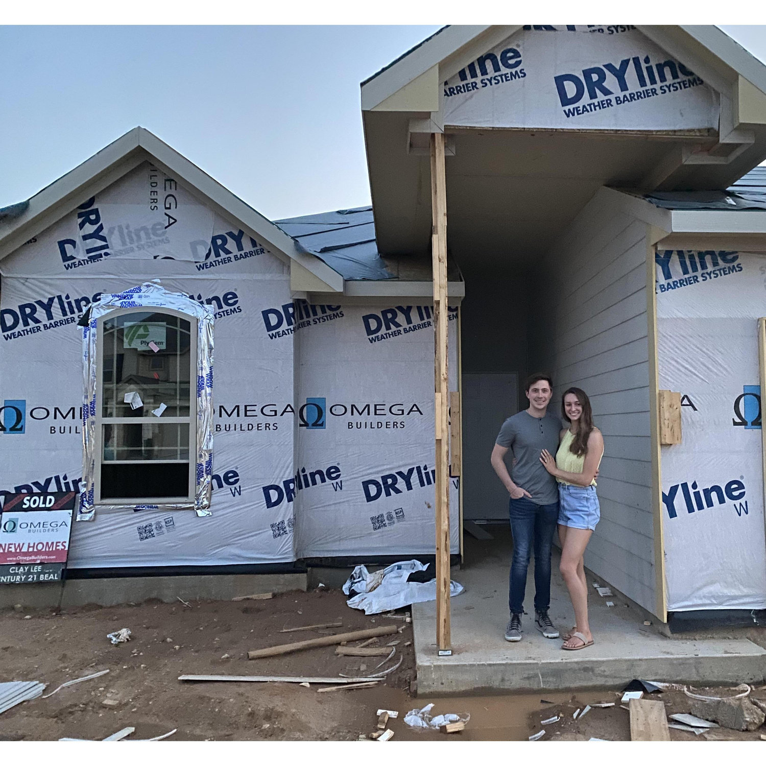 Our first photo at our house