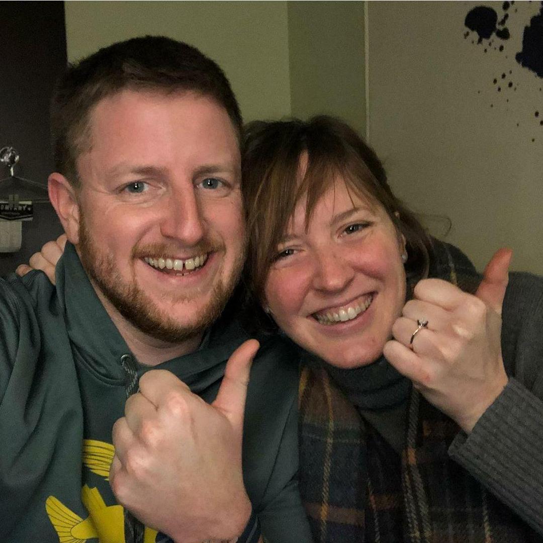 Moments after we got engaged