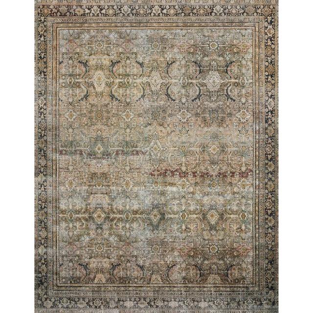 9'x12' Layla Rug Olive Green/Charcoal Gray - Loloi Rugs