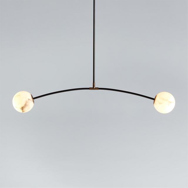 Traverse White Alabaster Pendant Light