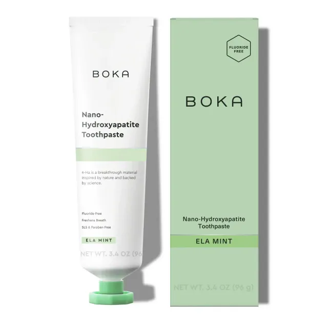 Boka Ela Mint- Fluoride Free- Nano Hydroxyapatite Toothpaste - 3.4oz