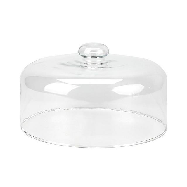KVMORZE 11 Inch Clear Cake Dome Cover, Glass Round Cake Stand Cover, Pastry Display Cloche for Food Plastic, Cake Cover Lid for Cake Stand Cake Plate Display Serving Platter (11 Inch - Glass)