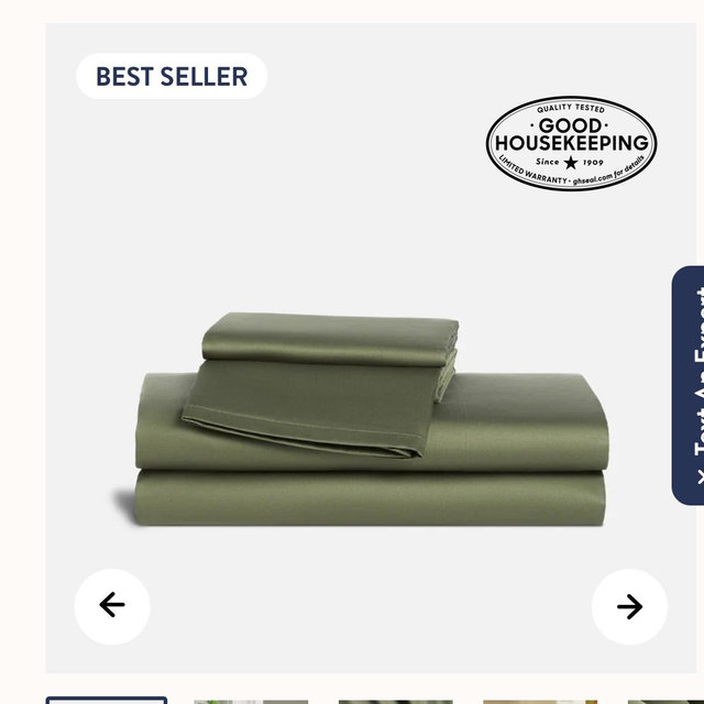 Luxe Sateen Core Sheet Set Size Queen in Moss