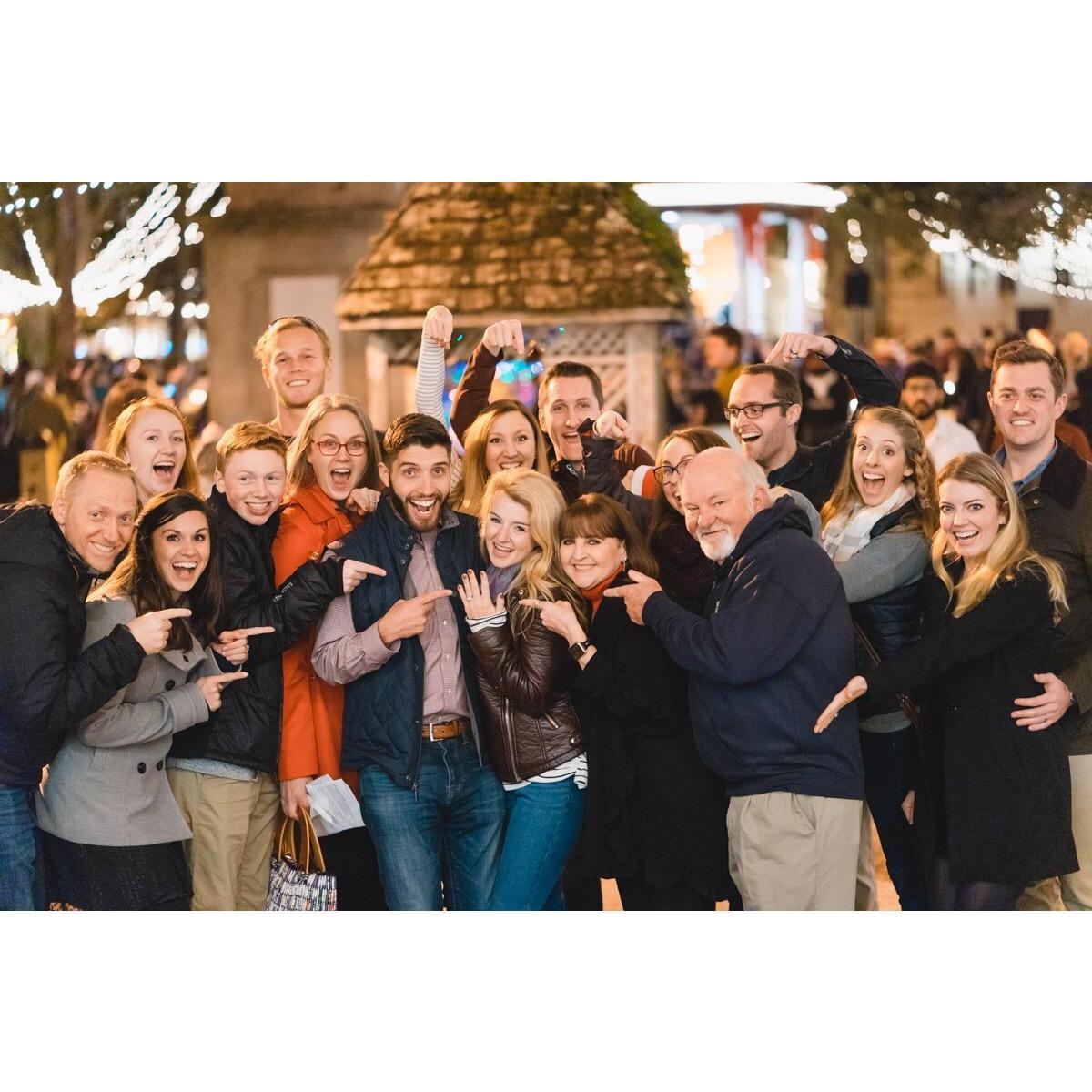 Remember the part of the story when their friends and family were there to celebrate after Zach asked Jennafer to marry him?