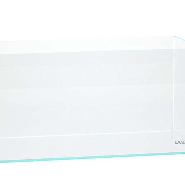 LANDEN 90P 44 Gallon Rimless Low Iron Aquarium Tank, W35.4 x D17.7 × H17.7in (90cm x 45cm x 45cm) 10mm Thickness with Black Nano Foam Leveling mat Included