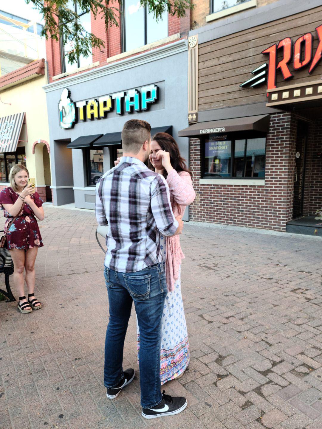 The night David proposed (ugly cry and all)