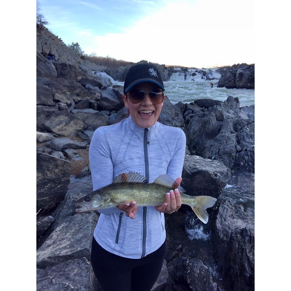 A proud day for Chris!  Sara caught a fish!