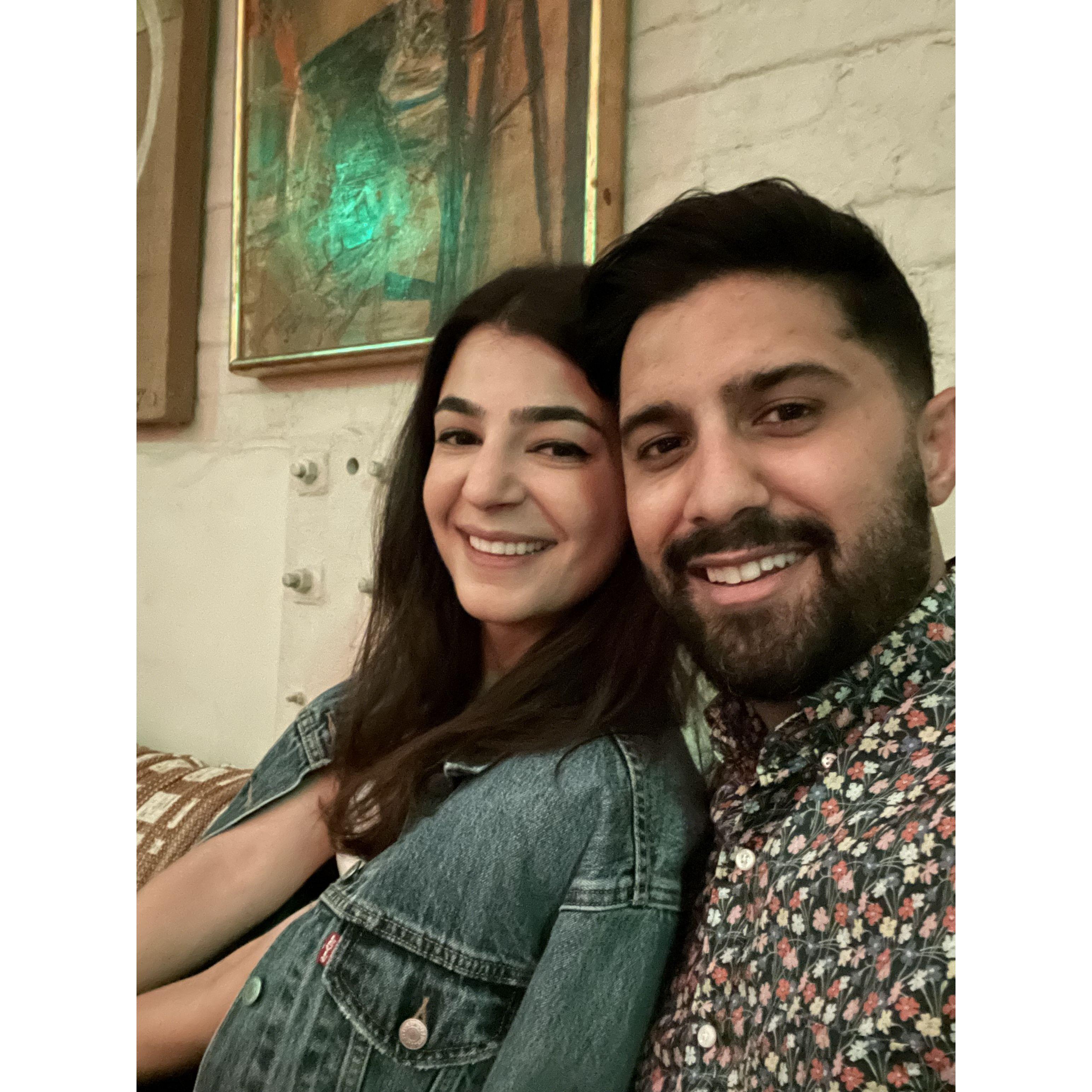 The first photo we put up on social media, right before we became "exclusive"!