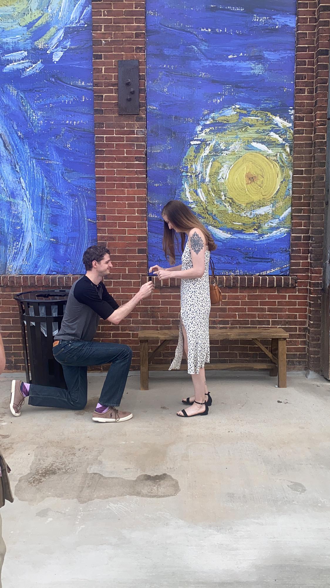 FINALLY HE POPPED THE QUESTION