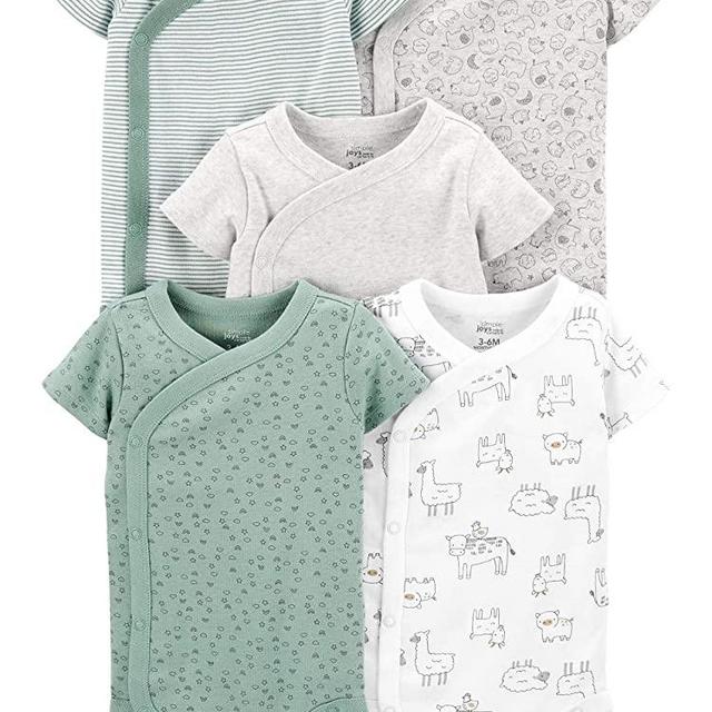 Simple Joys by Carter's Baby 5-Pack Short Sleeve Side Snap Bodysuit