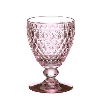 Boston Colored Goblet : Rose 14 oz