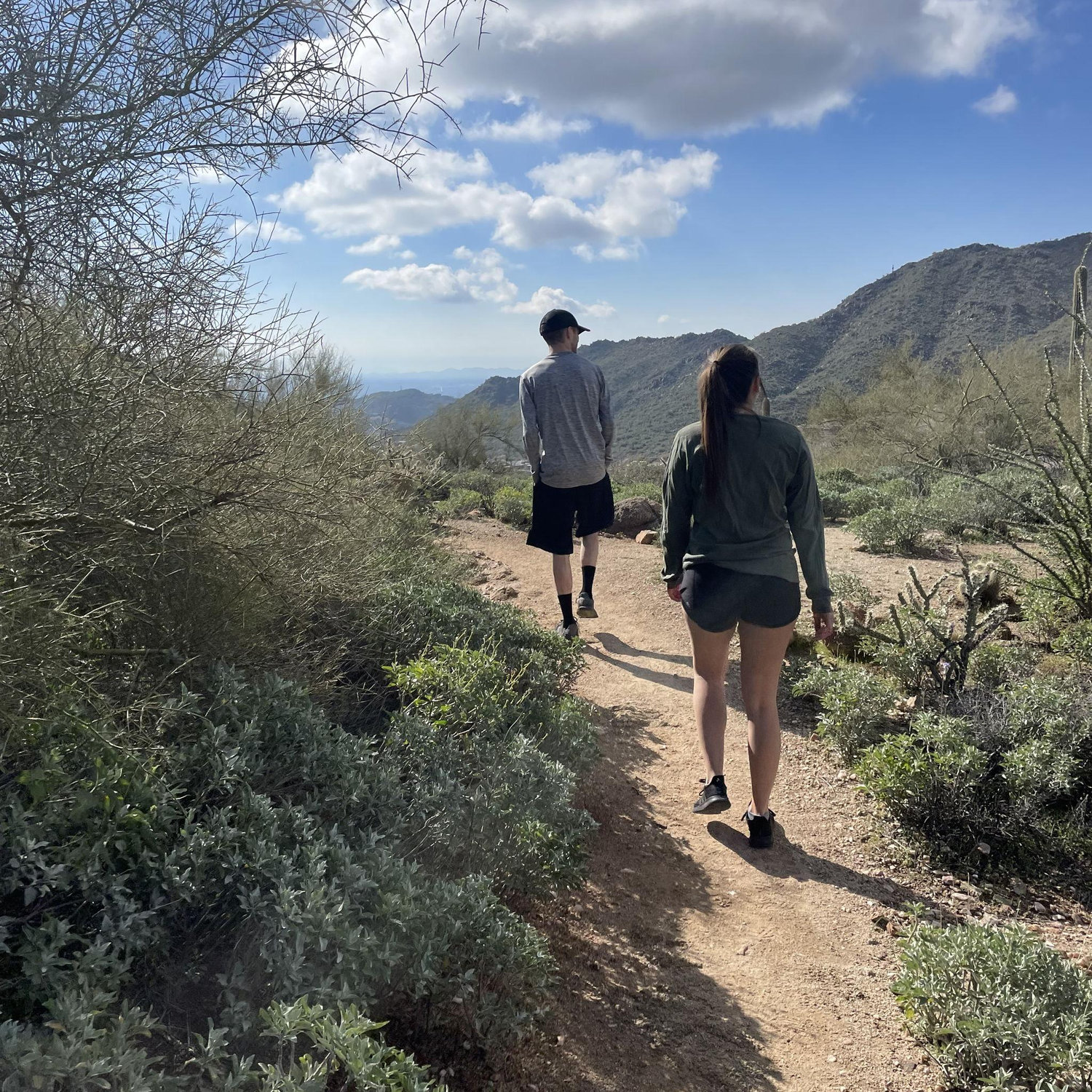 On a hike!