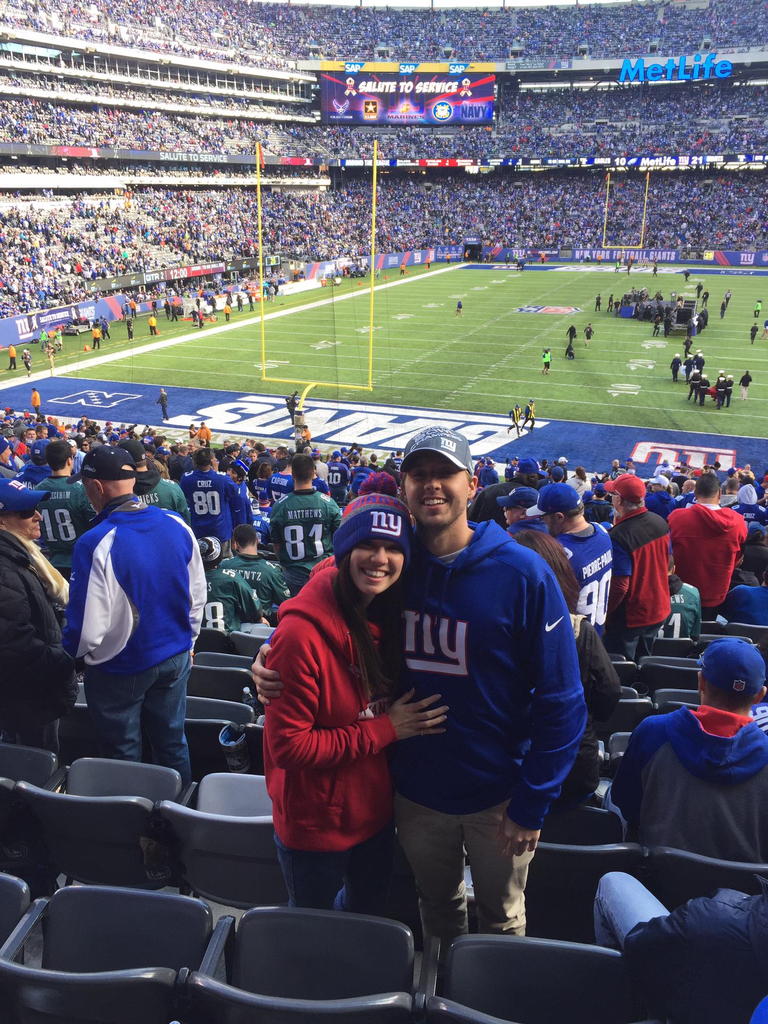 November 2016 Giants vs. Eagles game - MetLife Stadium