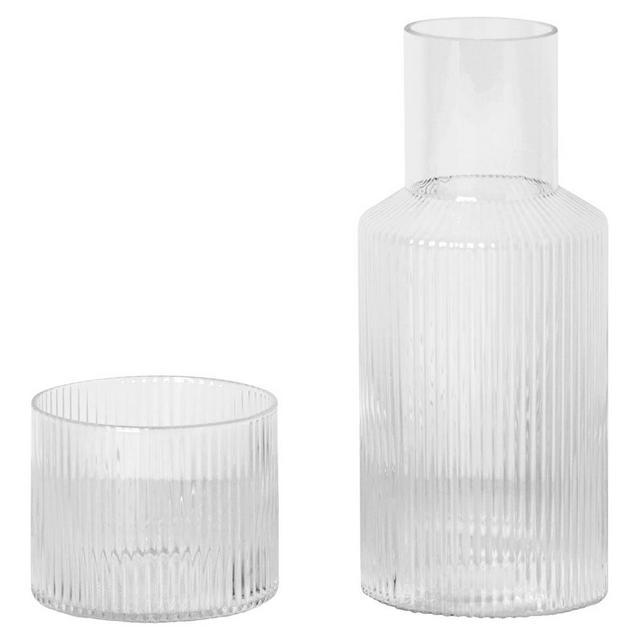 Small Ripple Carafe Set – Clear