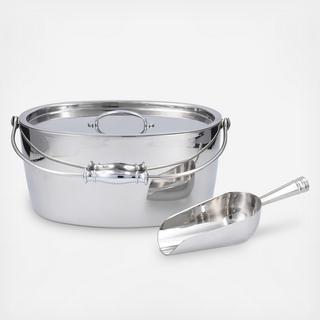 Oval Ice Bucket With Scoop Set