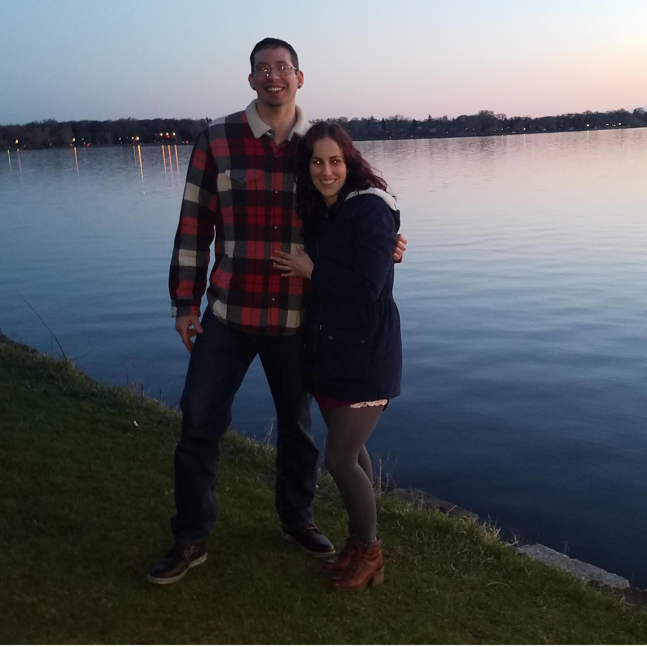This was taken right after we got engaged! Such an amazing day!