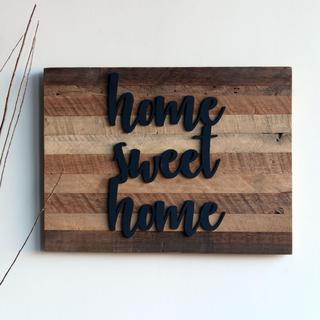 Reclaimed Wood Home Sweet Home Sign