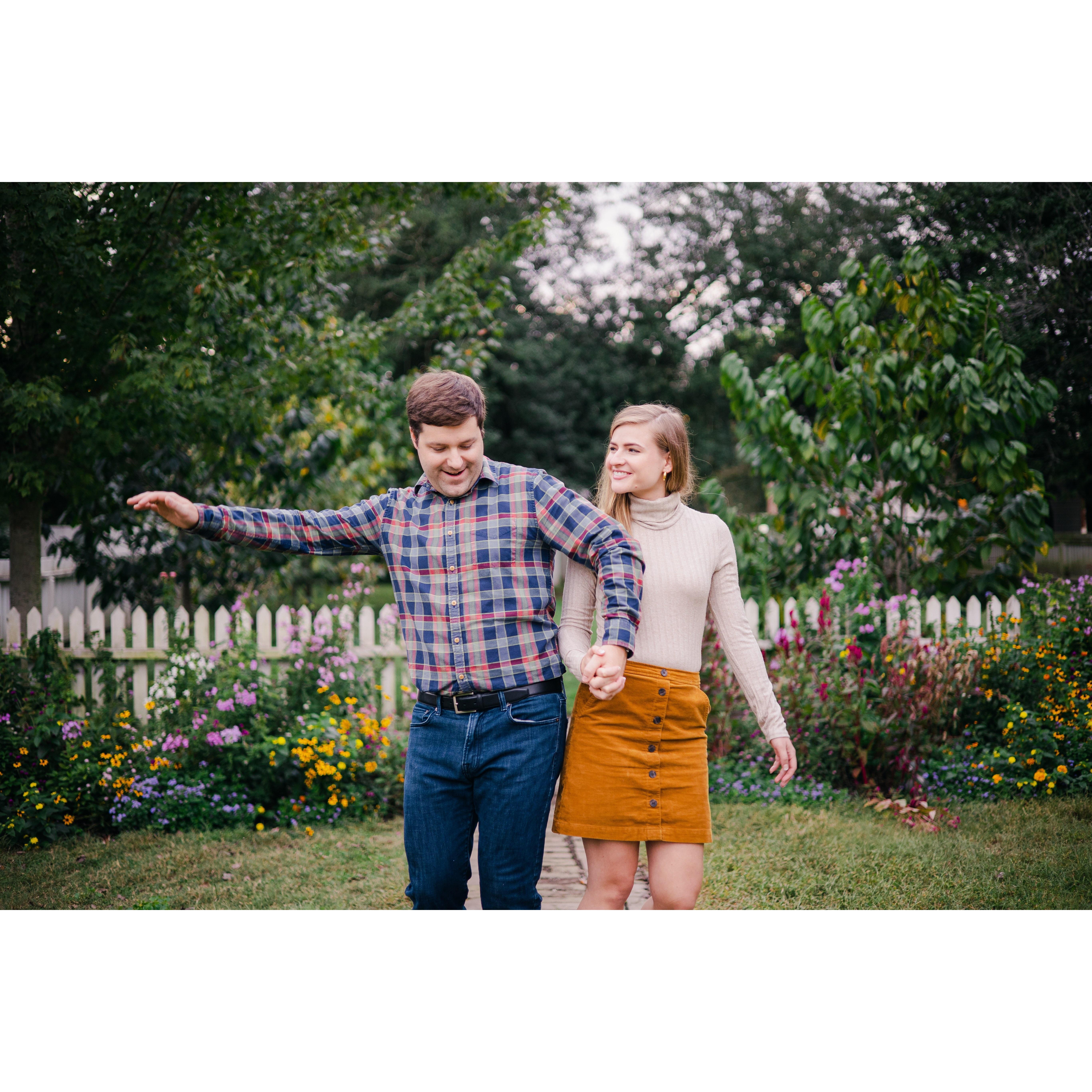Engagement Photoshoot in Colonial Williamsburg - September 2021