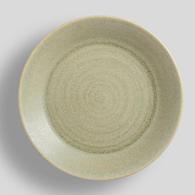 Larkin Reactive Glaze Stoneware Salad Plates, Set of 4 - Lichen Green