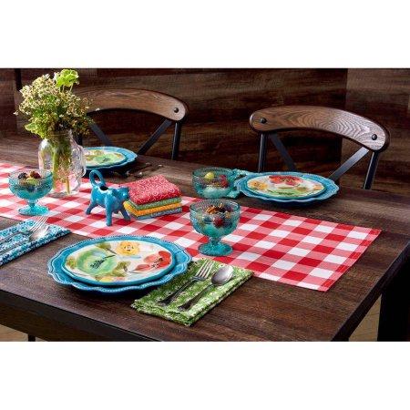 The Pioneer Woman Charming Check Reversible Runner, Red