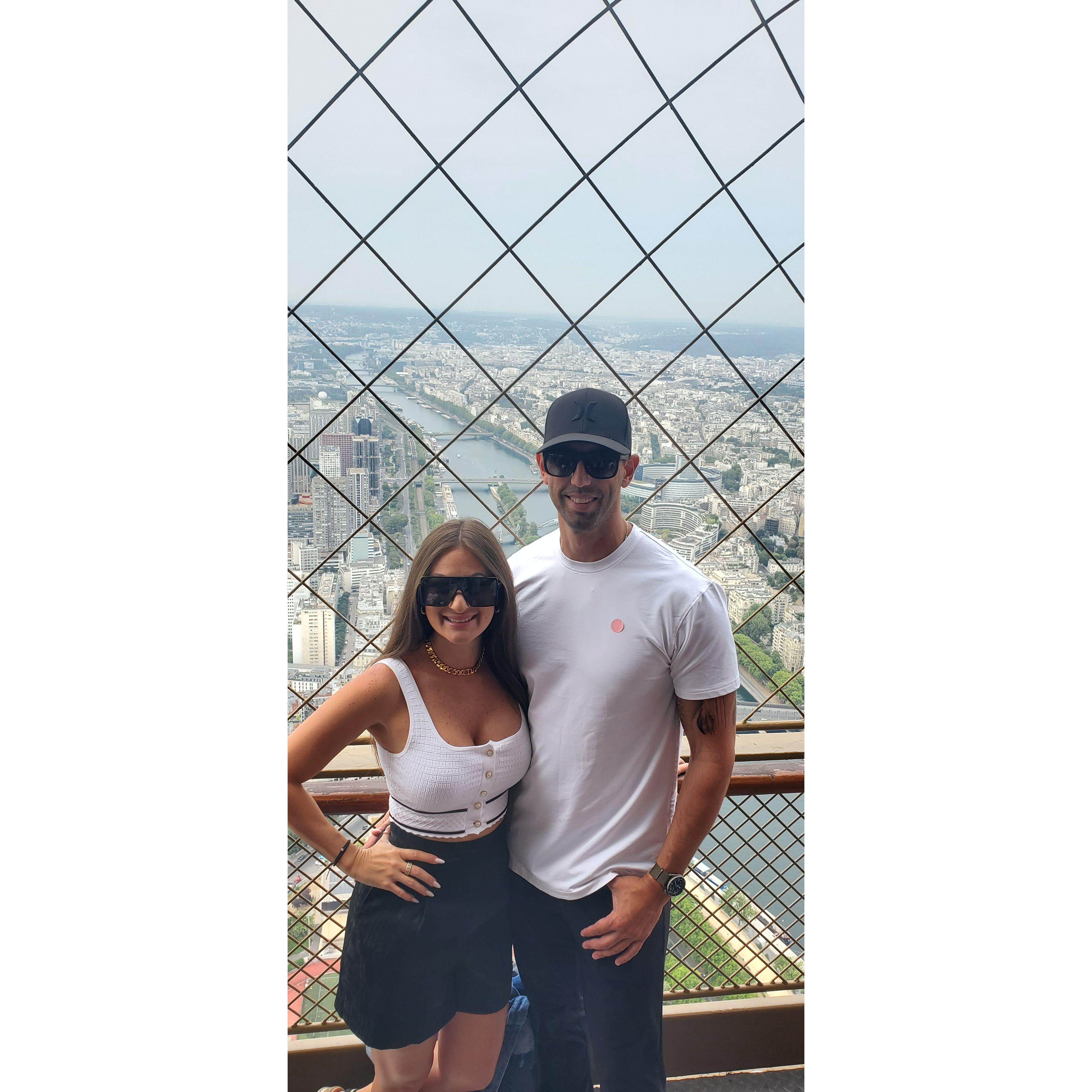 THE TOP OF THE EIFFEL TOWER