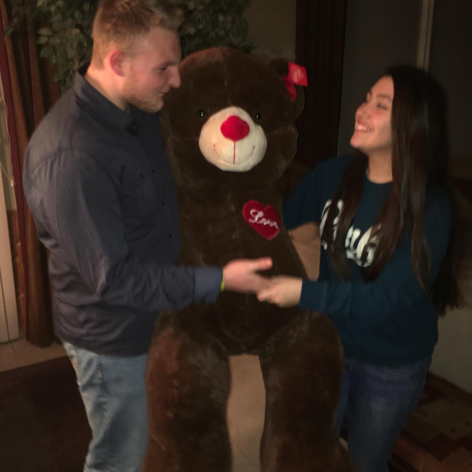 Our first Valentine’s Day together!