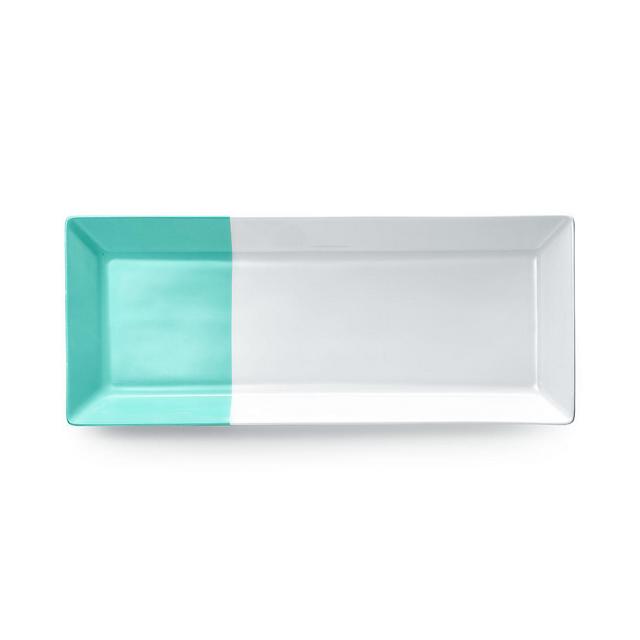Color Block Rectangular Platter