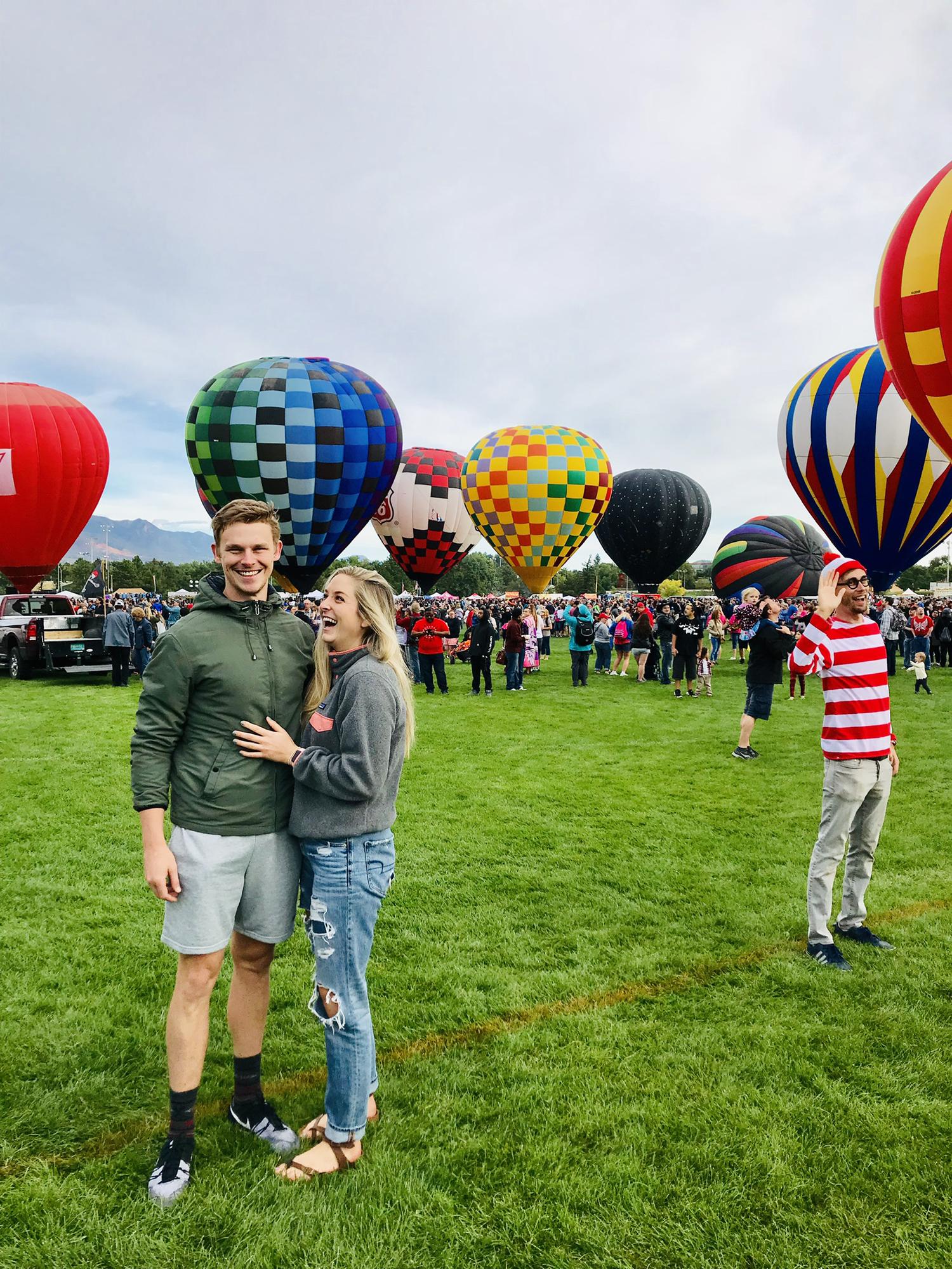 Hot Air Balloon Festival with friends down in the Springs