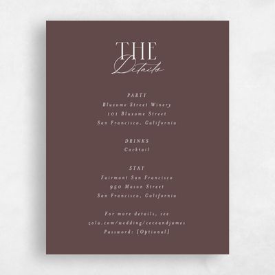 Chocolate, Brown Wedding Enclosure - Shahira