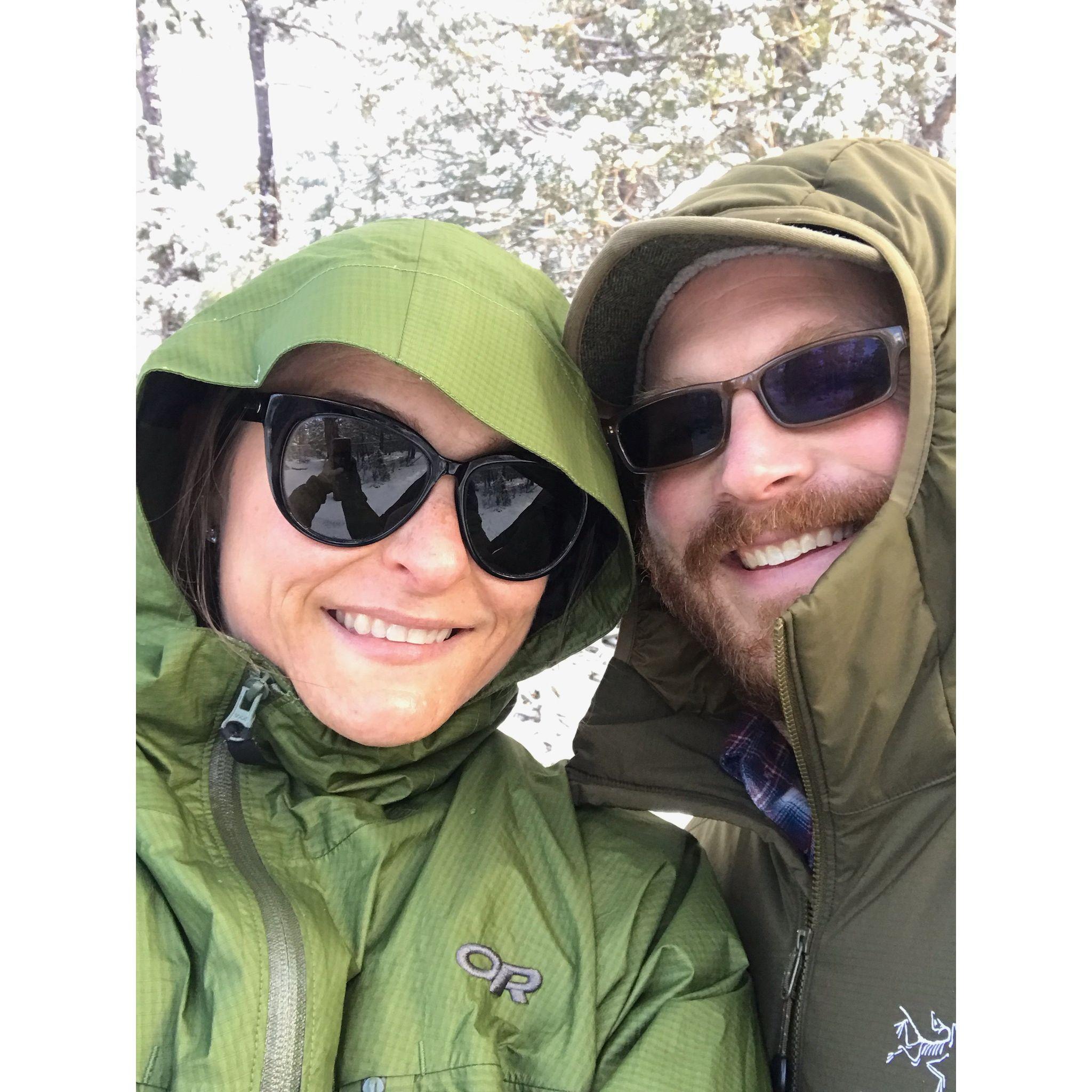 Enjoying snow in Show Low. January 2022.