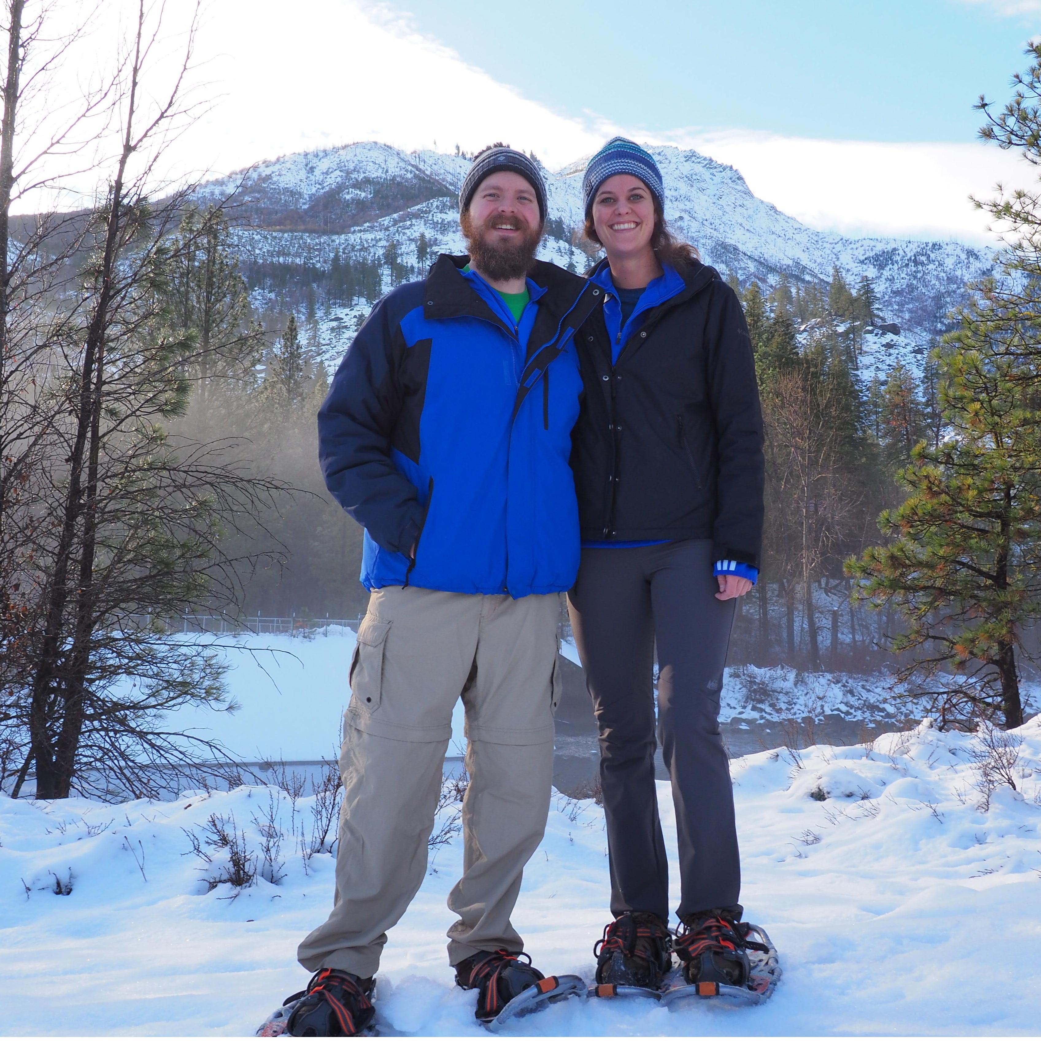 Our first time snowshoeing