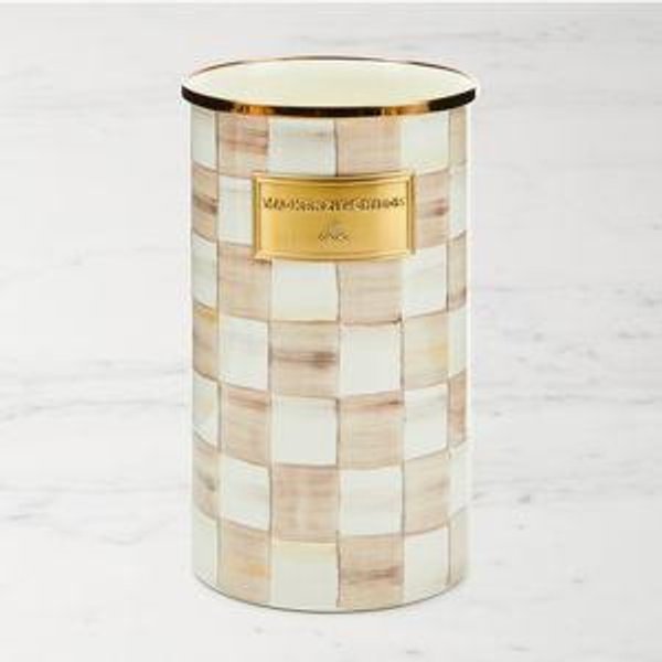 MacKenzie-Childs Check Enamel Utensil Holder | Dillard's