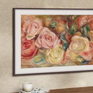 Picture Frame TV | 65" Class The Frame QLED 4K LS03D | Modern Brown Frame | Samsung US
