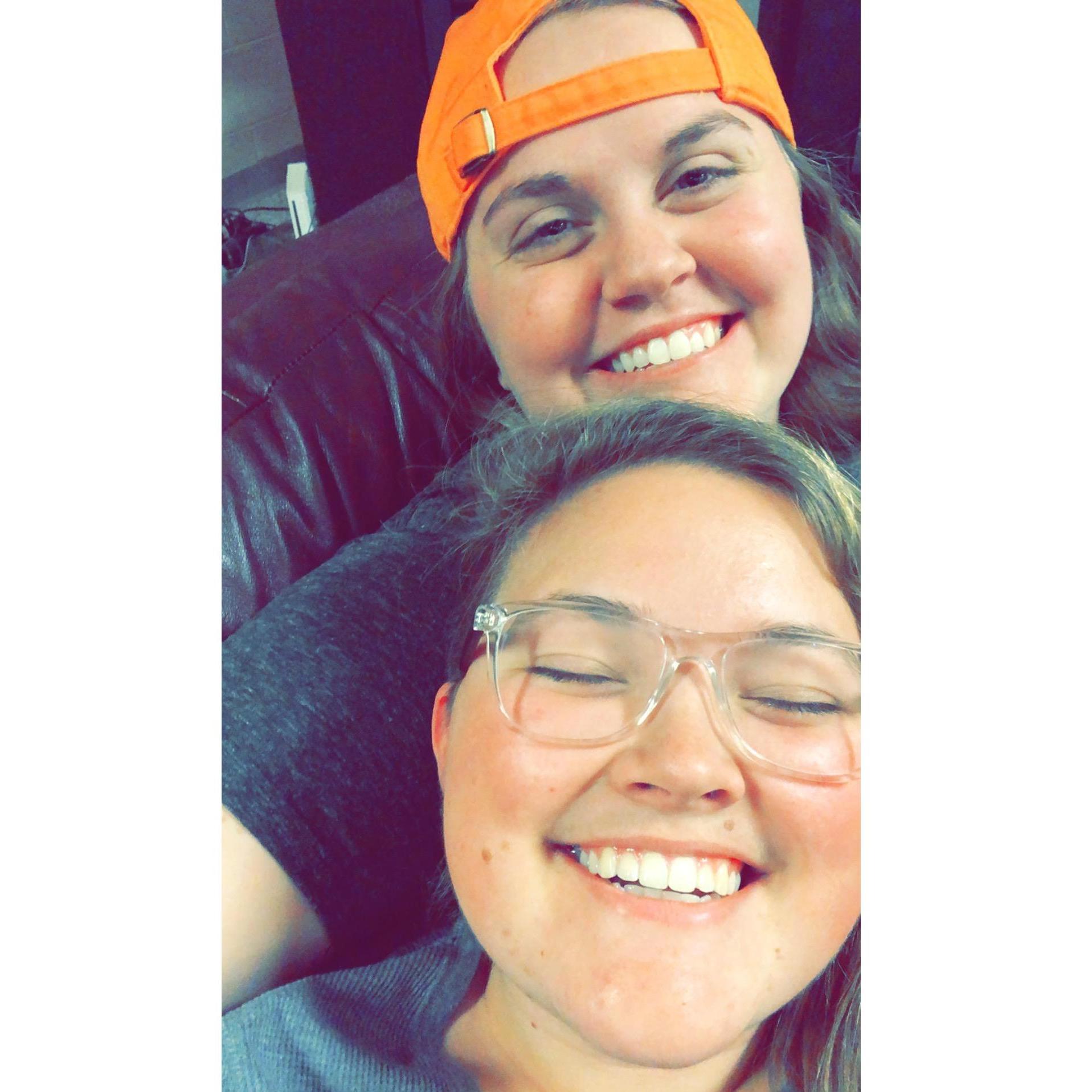 Our first photo together.