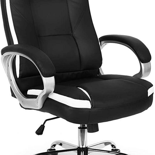 Neo Chair Office Chair Computer Desk Chair Gaming - Ergonomic High Back Cushion Lumbar Support with Wheels Comfortable Black Leather Racing Seat Adjustable Swivel Rolling Home Executive