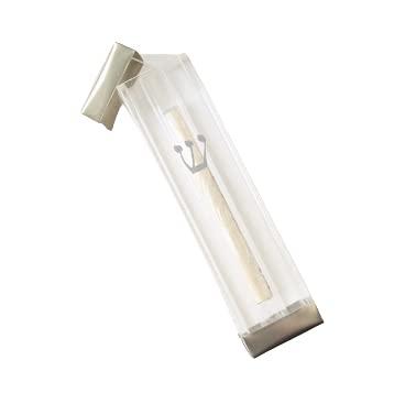 Jewish Broken Wedding Glass Mezuzah Case You Fill with Smashed Chuppah Cup (silver, adhesive backing)