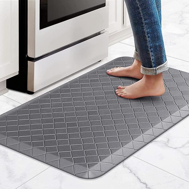 Zulay Home Anti Fatigue Floor Mat Thick Cushioned Comfortable Padded  Kitchen Mats -20X39 Green