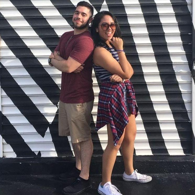 Our first photo together! Still friends at the time...